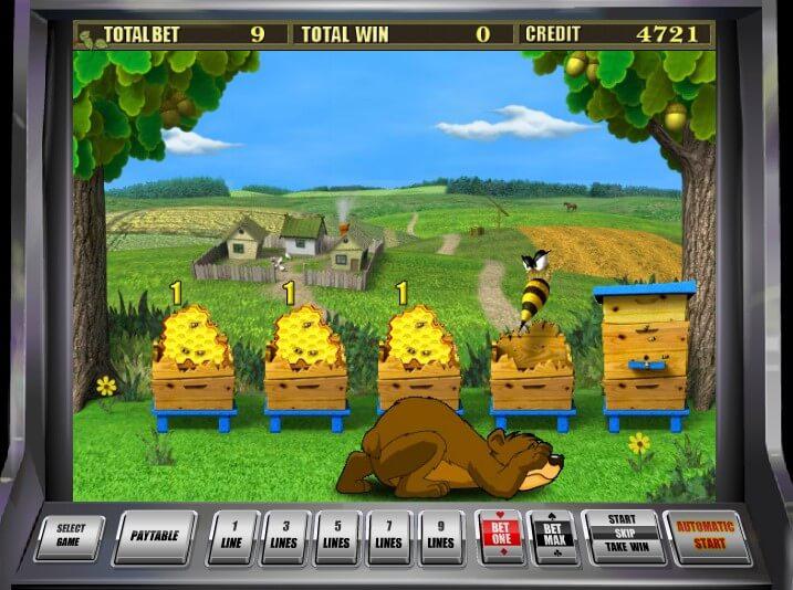 бесплатный игровой автомат пчелы
